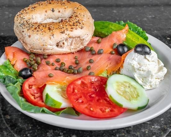Lox or Nova Smoked Fish Platters.