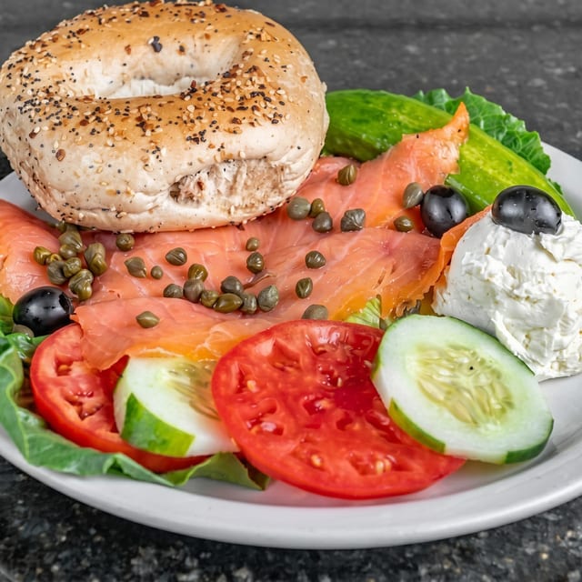 Lox or Nova Smoked Fish Platters.