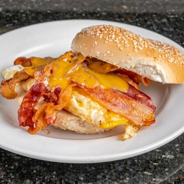 Bacon & Cheese Sandwich.